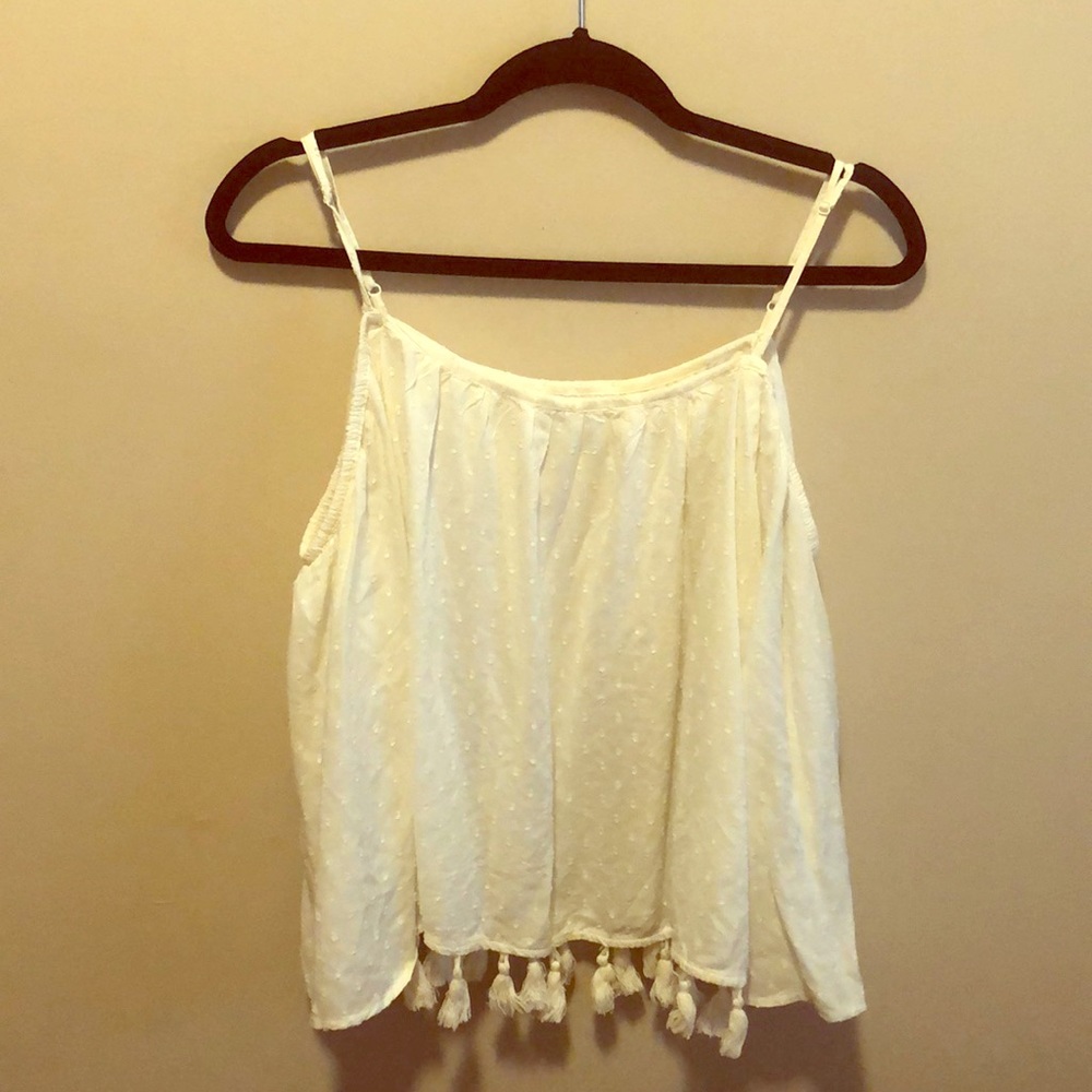 White Boho-hippie top perfect for summer
